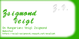 zsigmond veigl business card